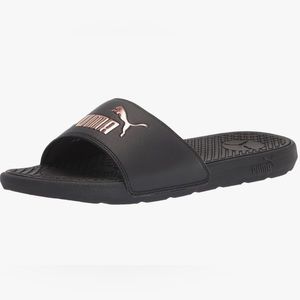 Women’s Puma slides Black and Rose